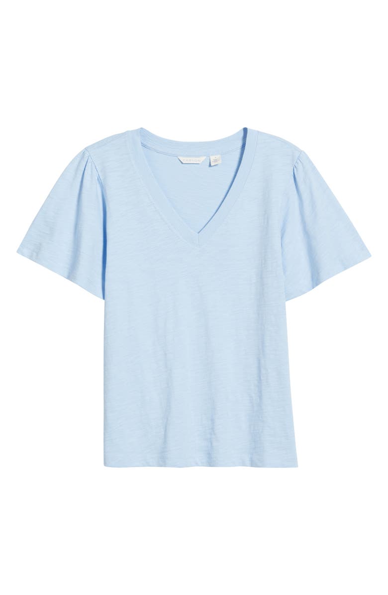 Caslon<sup>®</sup> Bell Sleeve V-Neck T-Shirt, Alternate, color, Blue Windsurfer