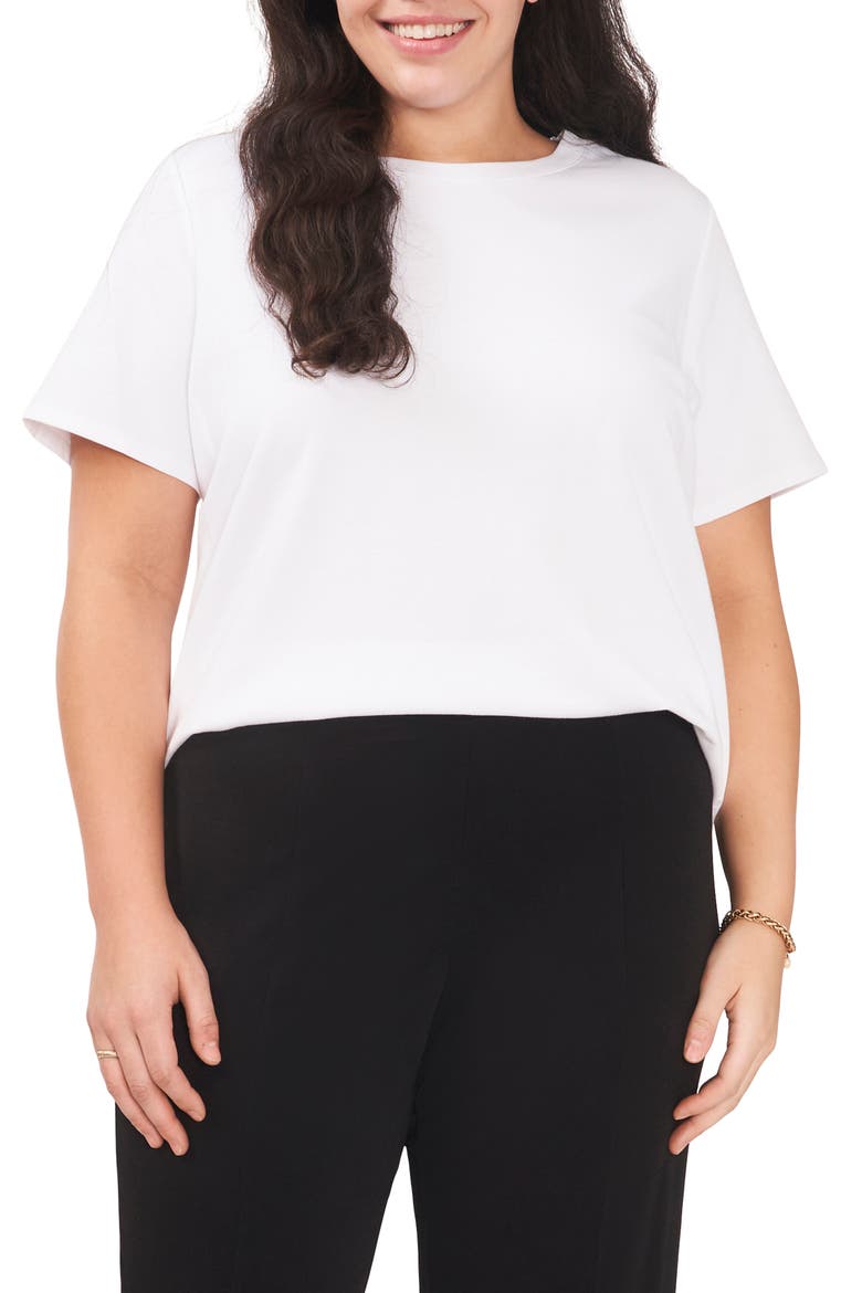 Crewneck T-Shirt, Main, color, ULTRA WHITE