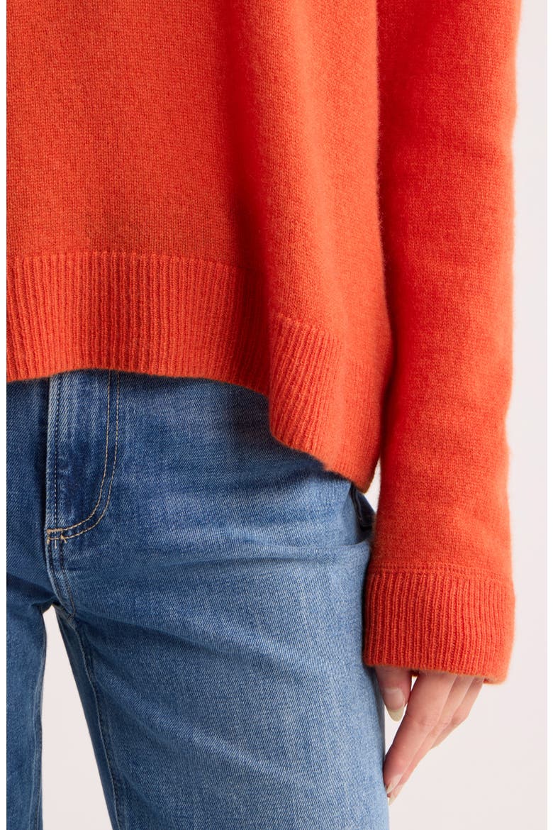 Cashmere Oversize Sweater, Alternate, color, CHILI MANGO