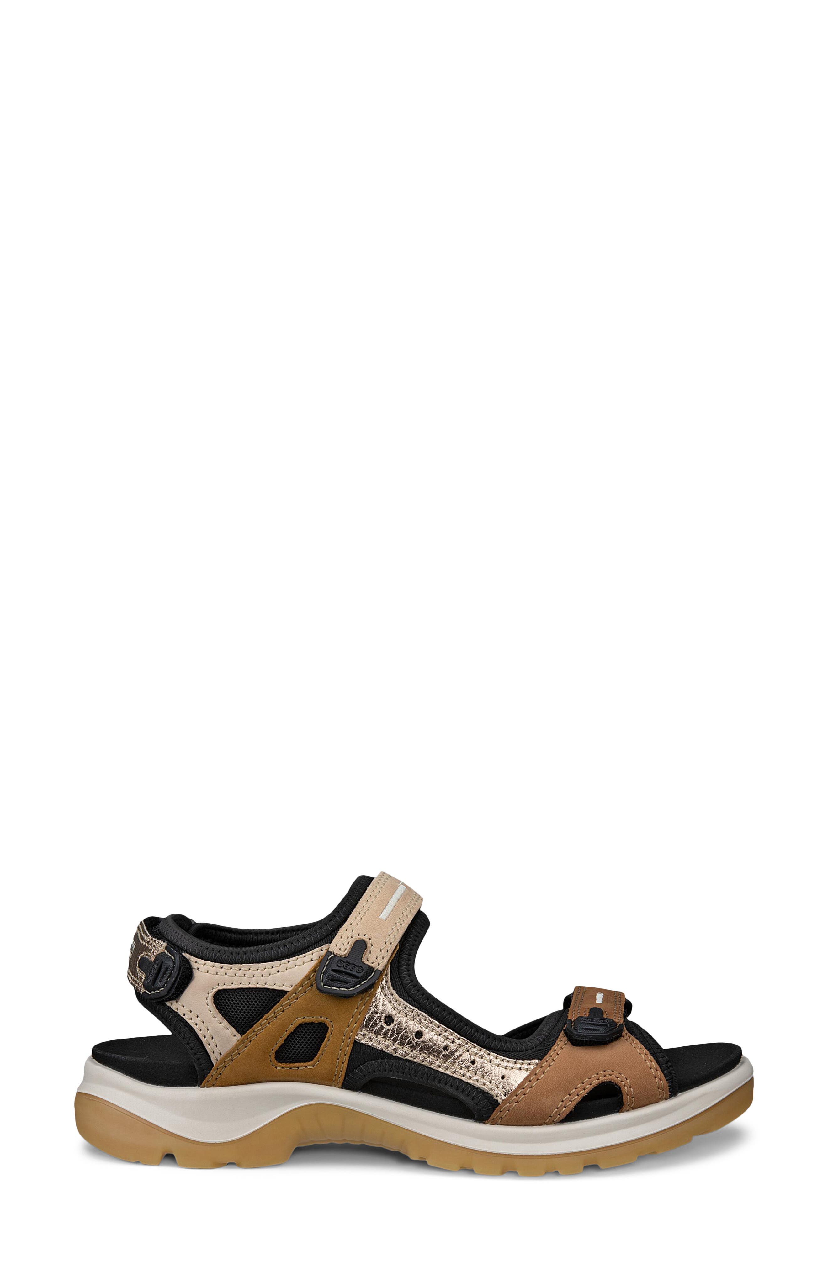 ECCO Yucatan Sandal, Alternate, color, Brown Multi