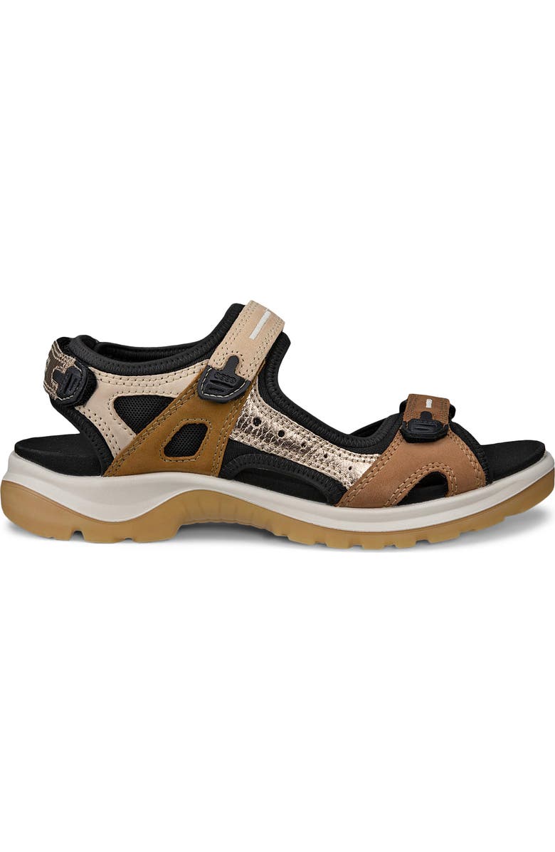 ECCO Yucatan Sandal, Alternate, color, Brown Multi