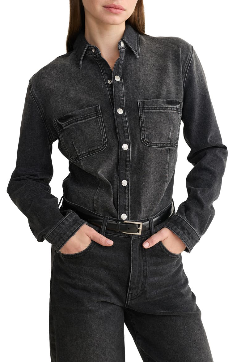 BNA Soft Curve Barrel Jeans, Main, color, IN THE NIGHT