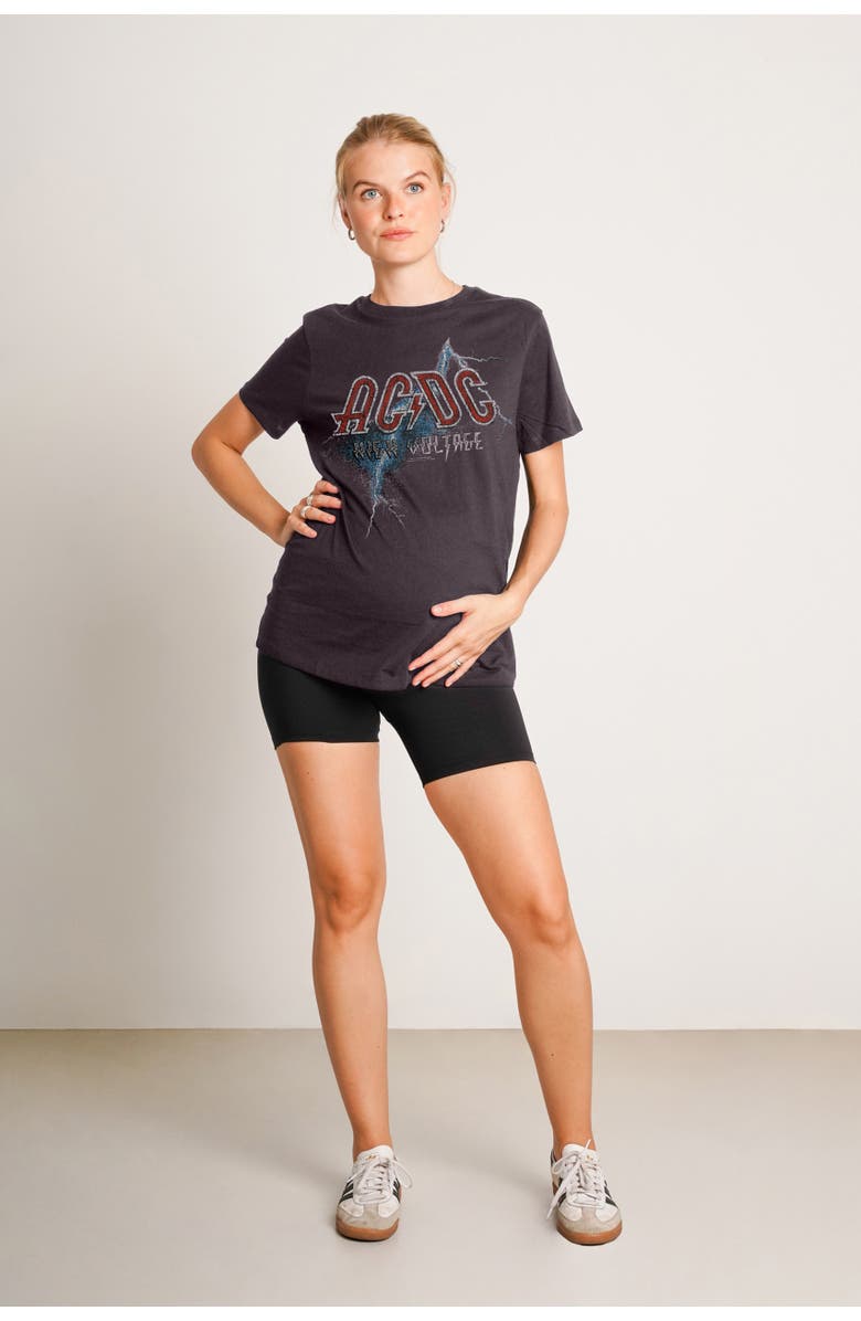 Nom Maternity The Groove Tee, Alternate, color, Black