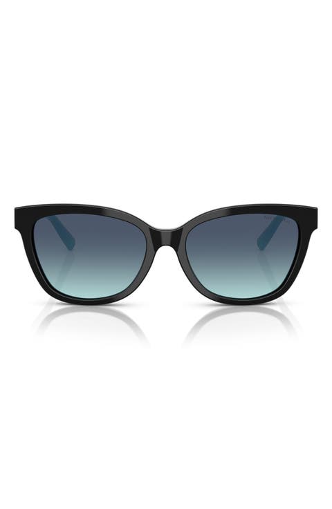 55mm Gradient Cat Eye Sunglasses