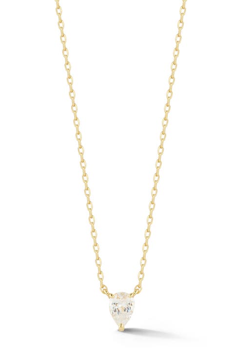 Pear Cubic Zirconia Pendant Necklace