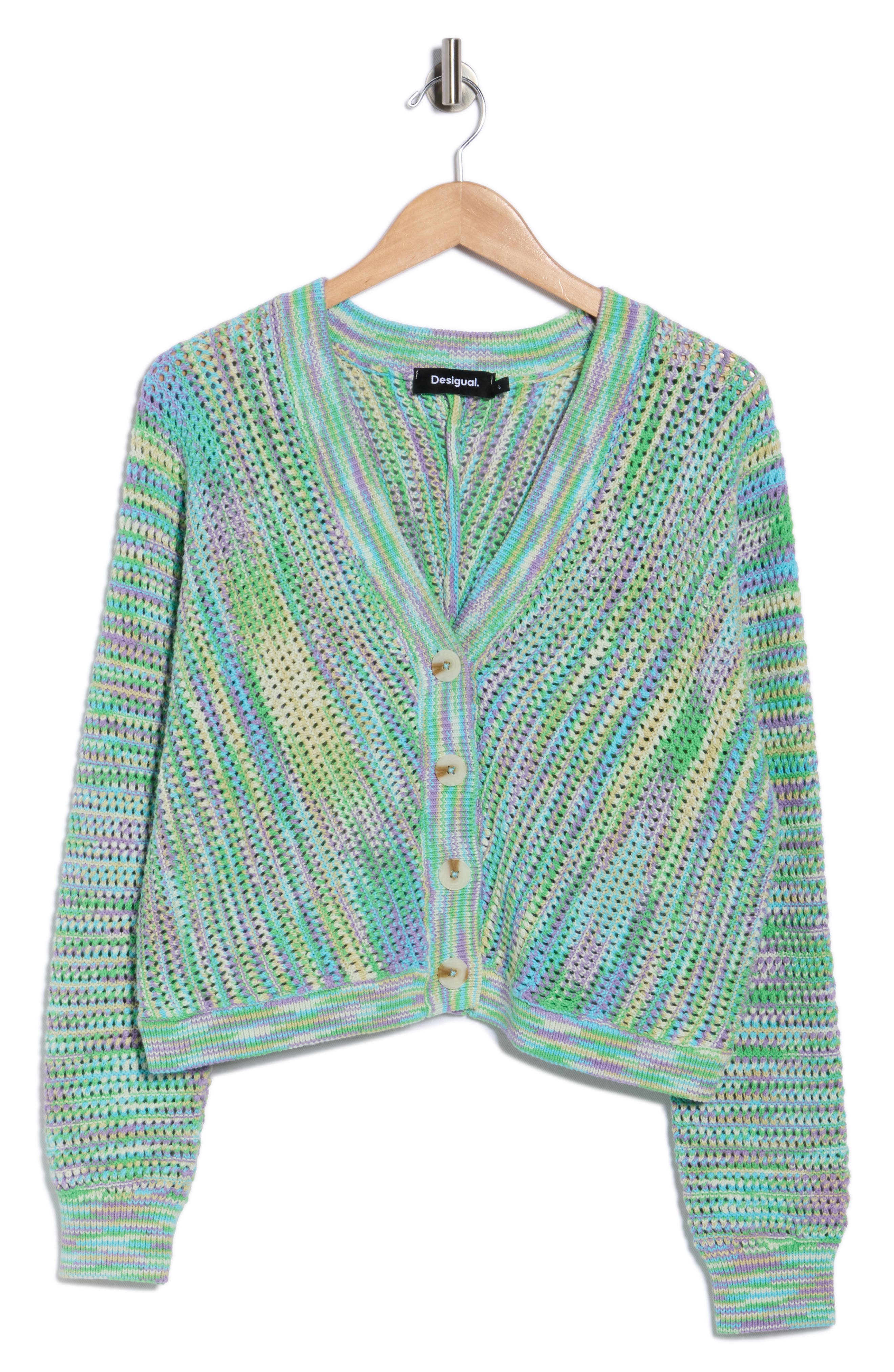 Desigual Thin Gauge Openwork Cardigan