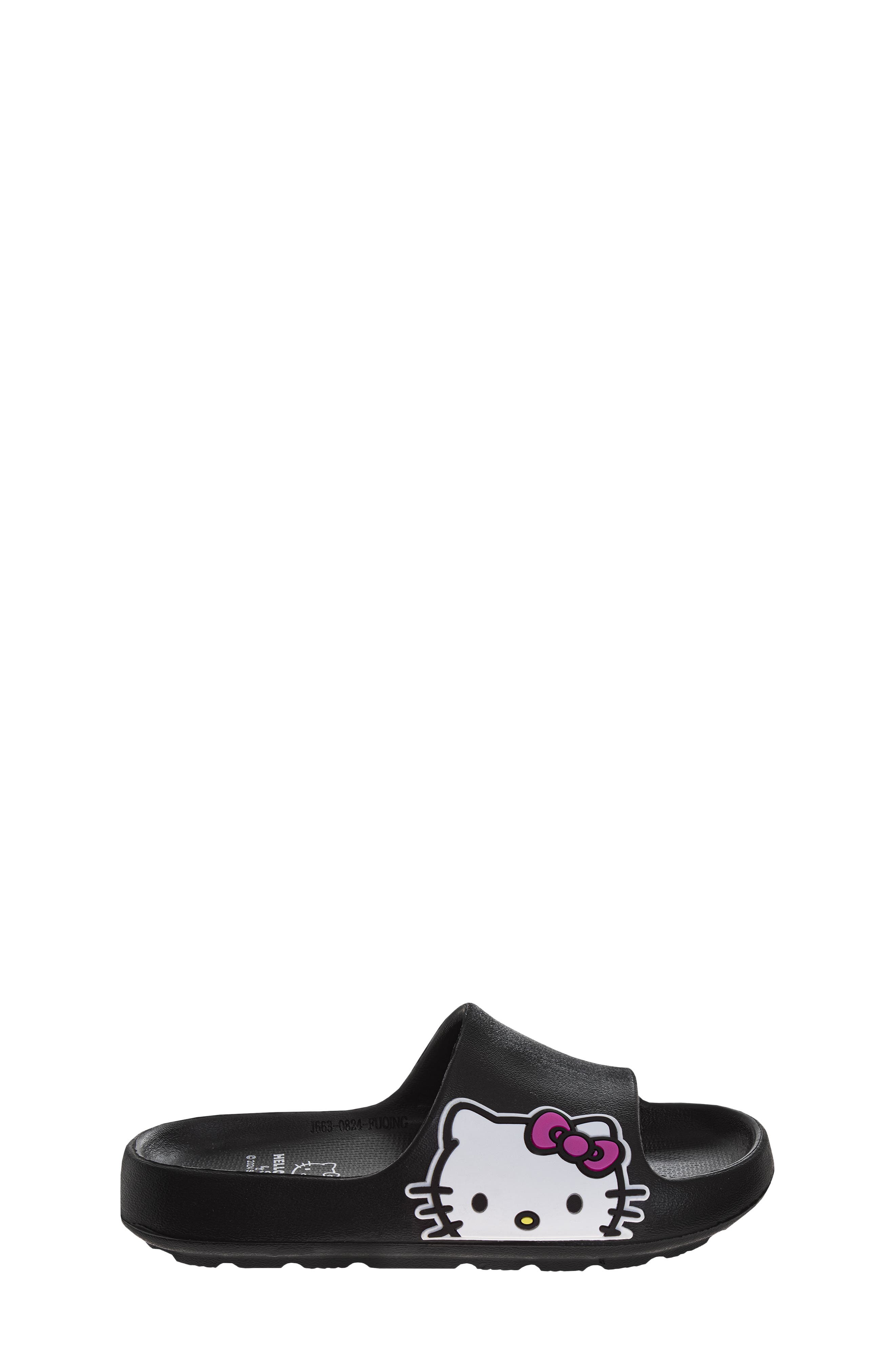 JOSMO Kids' Hello Kitty<sup>®</sup> Slide Sandal, Alternate, color, Black