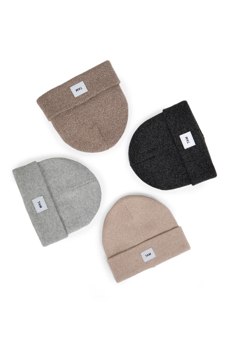 Kids' Heather Beanie, Alternate, color, ASH OAK
