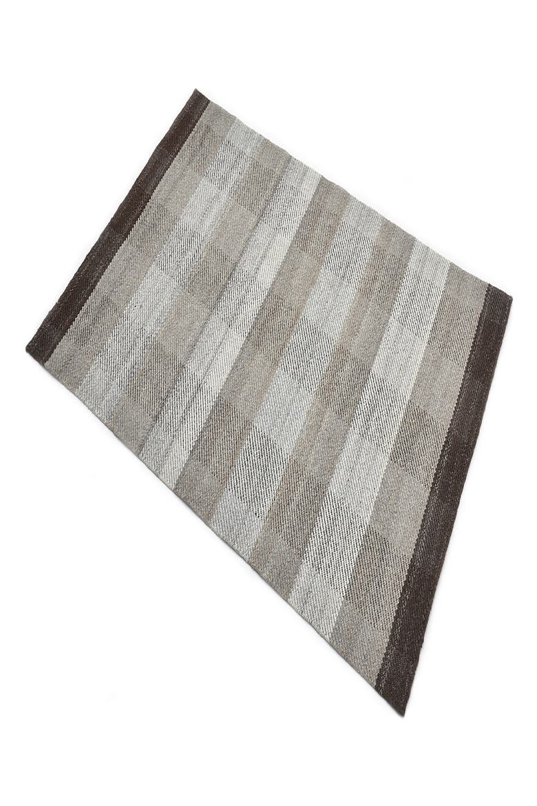 Carrie Handmade Wool Blend Area Rug, Alternate, color, BROWN