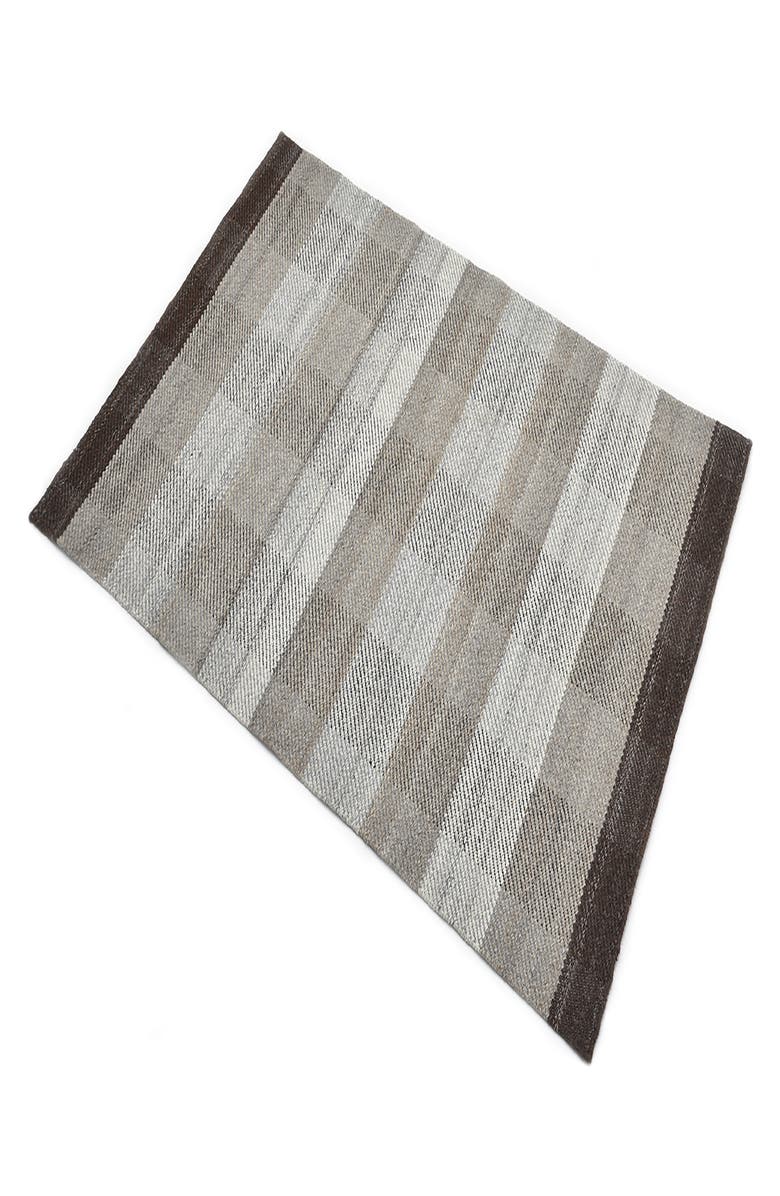 Solo Rugs Carrie Handmade Wool Blend Area Rug, Alternate, color, Brown