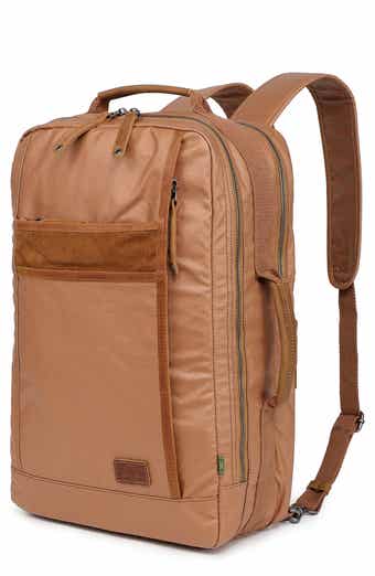 Madrone Coated Cotton & Leather Backpack