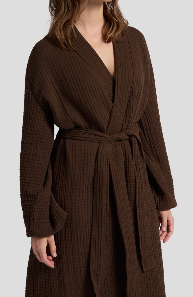 Parachute Gender Inclusive Cloud Cotton Robe, Alternate, color, Java