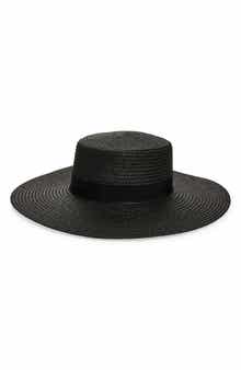 NORDSTROM RACK Structured Boater Hat