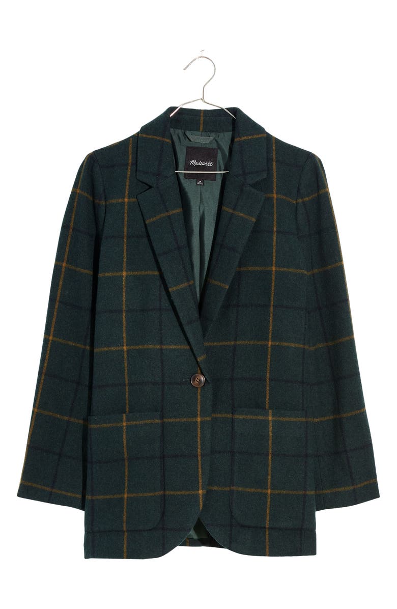 Madewell Larsen Windowpane Blazer, Alternate, color, 