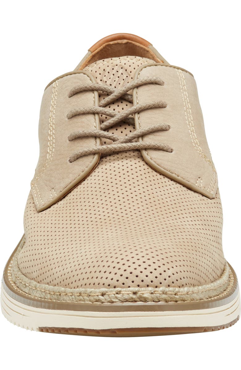 Johnston & Murphy Upton Perforated Plain Toe Derby, Alternate, color, Taupe Nubuck