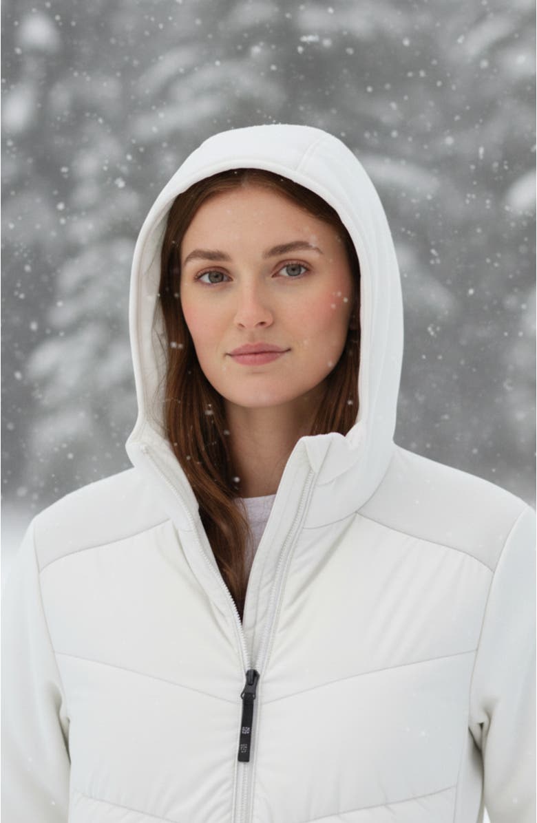 CANADA WEATHER GEAR Women's Hybrid Puffer Jacket, Alternate, color, Ivory