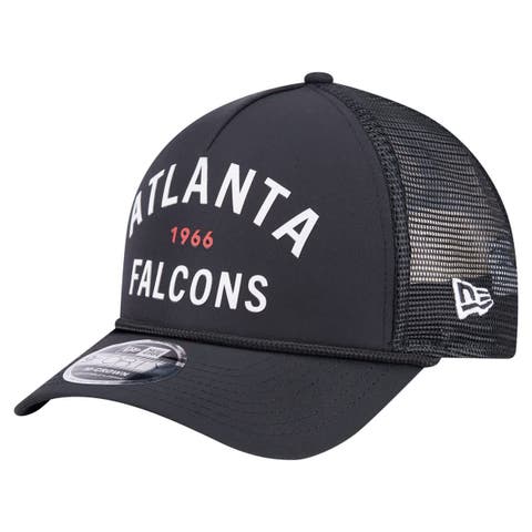 Men's New Era  Black Atlanta Falcons Active Minimalist M-Crown A-Frame 9FORTY Adjustable Hat