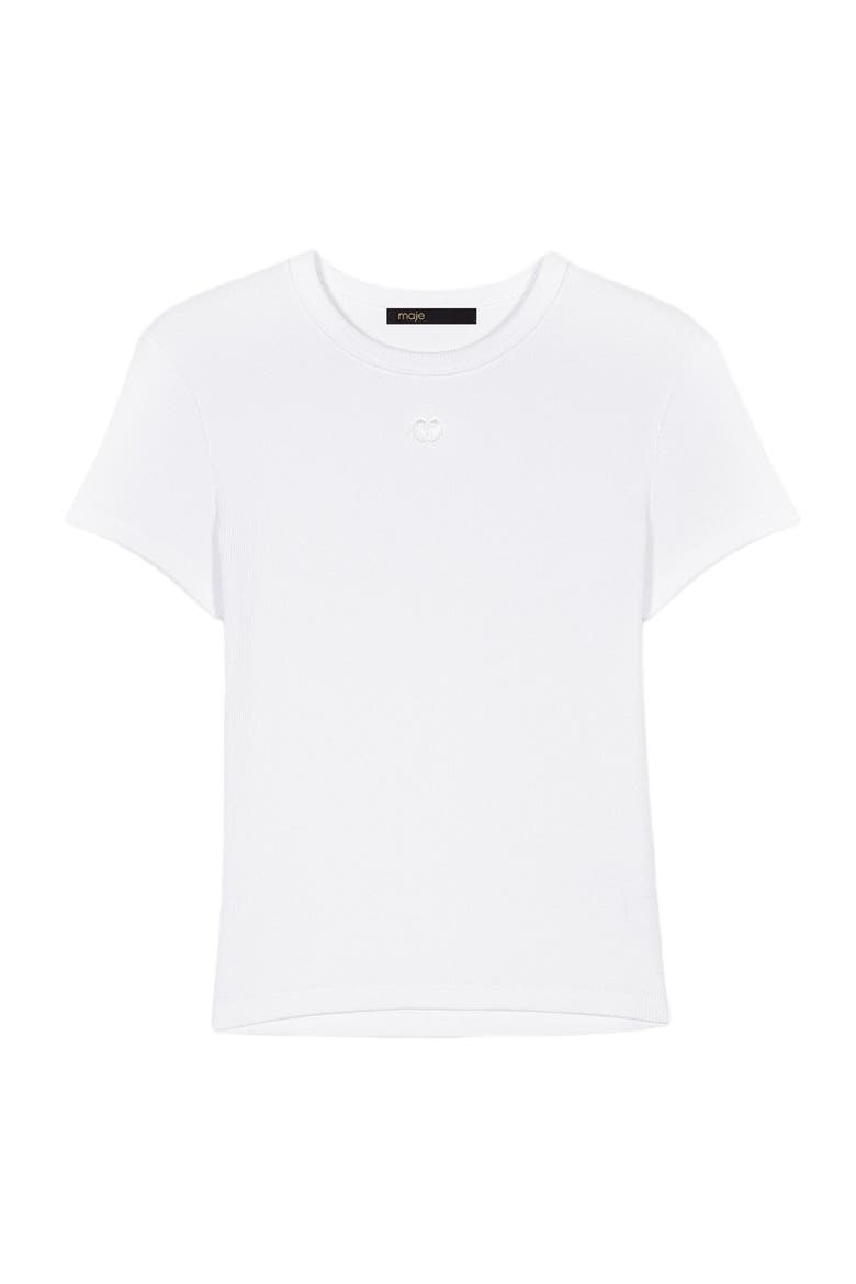 Cotton T-shirt, Main, color, White