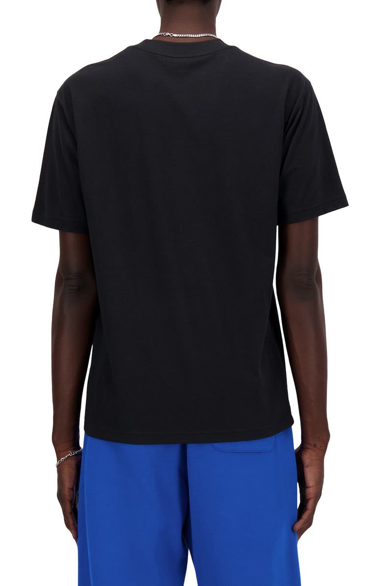 New Balance Sport Essentials Relaxed Fit Cotton T-Shirt, Alternate, color, Black