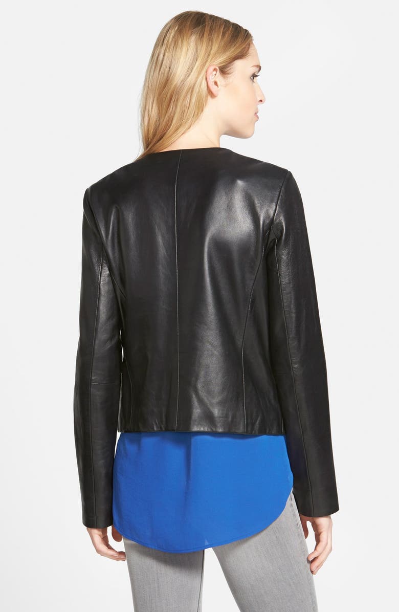 Halogen<sup>®</sup> Leather Jacket, Alternate, color,