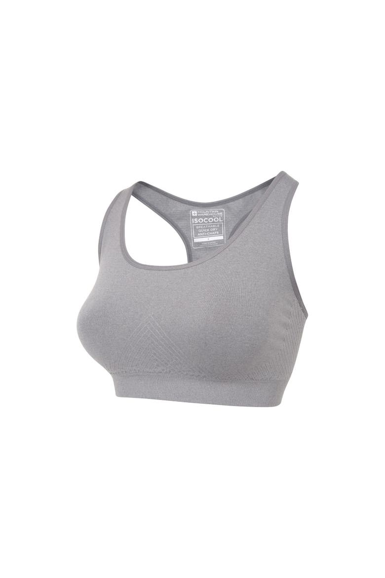 Anti-Chafe Seamless Sports Bra, Alternate, color, Gray