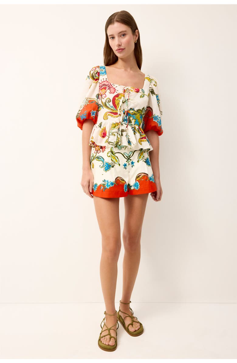 Marie Oliver Tora Top, Alternate, color, Cartagena