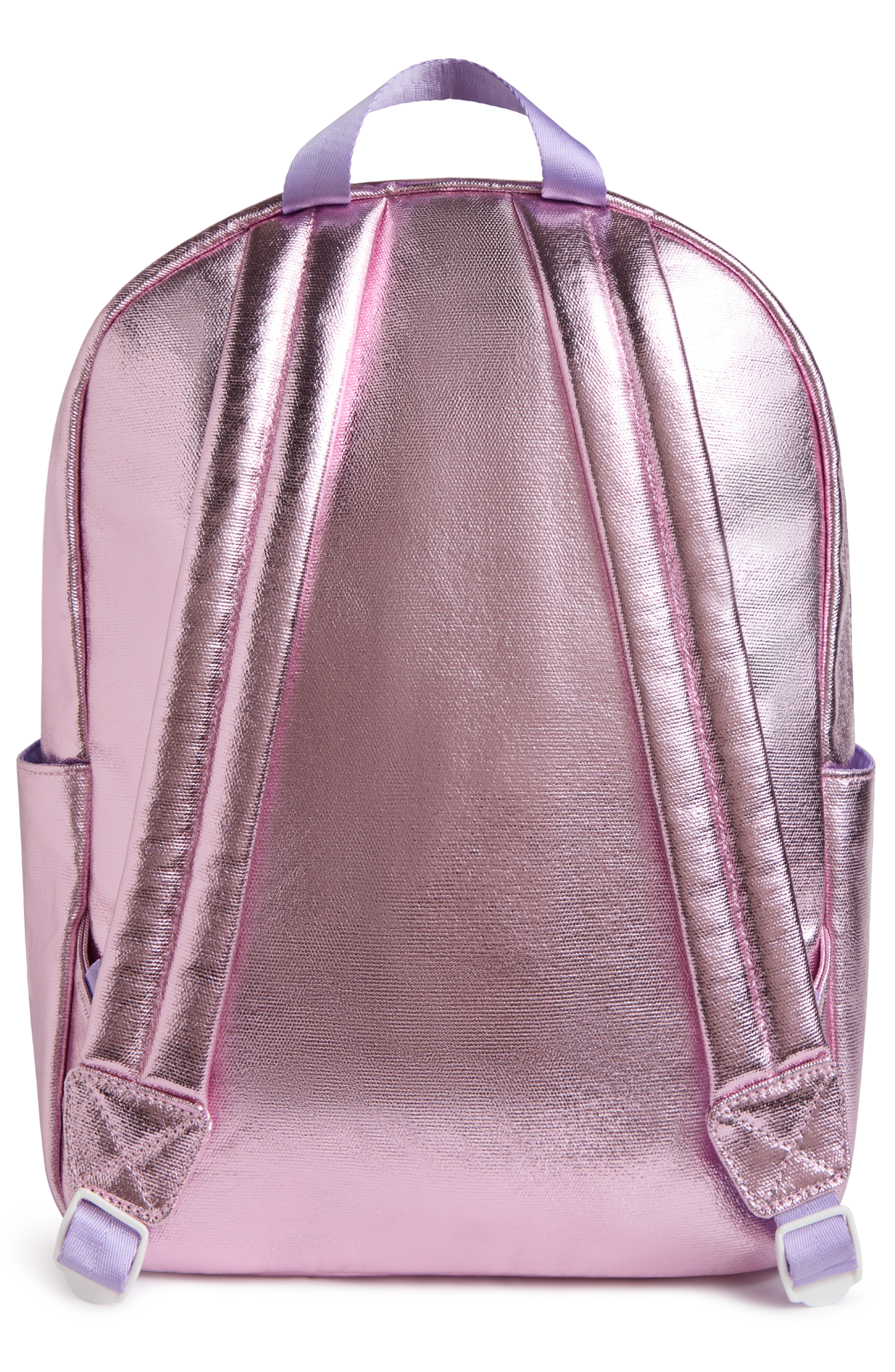 Kids' Canvas Backpack with Keychain, Alternate, color, Pink Metallic