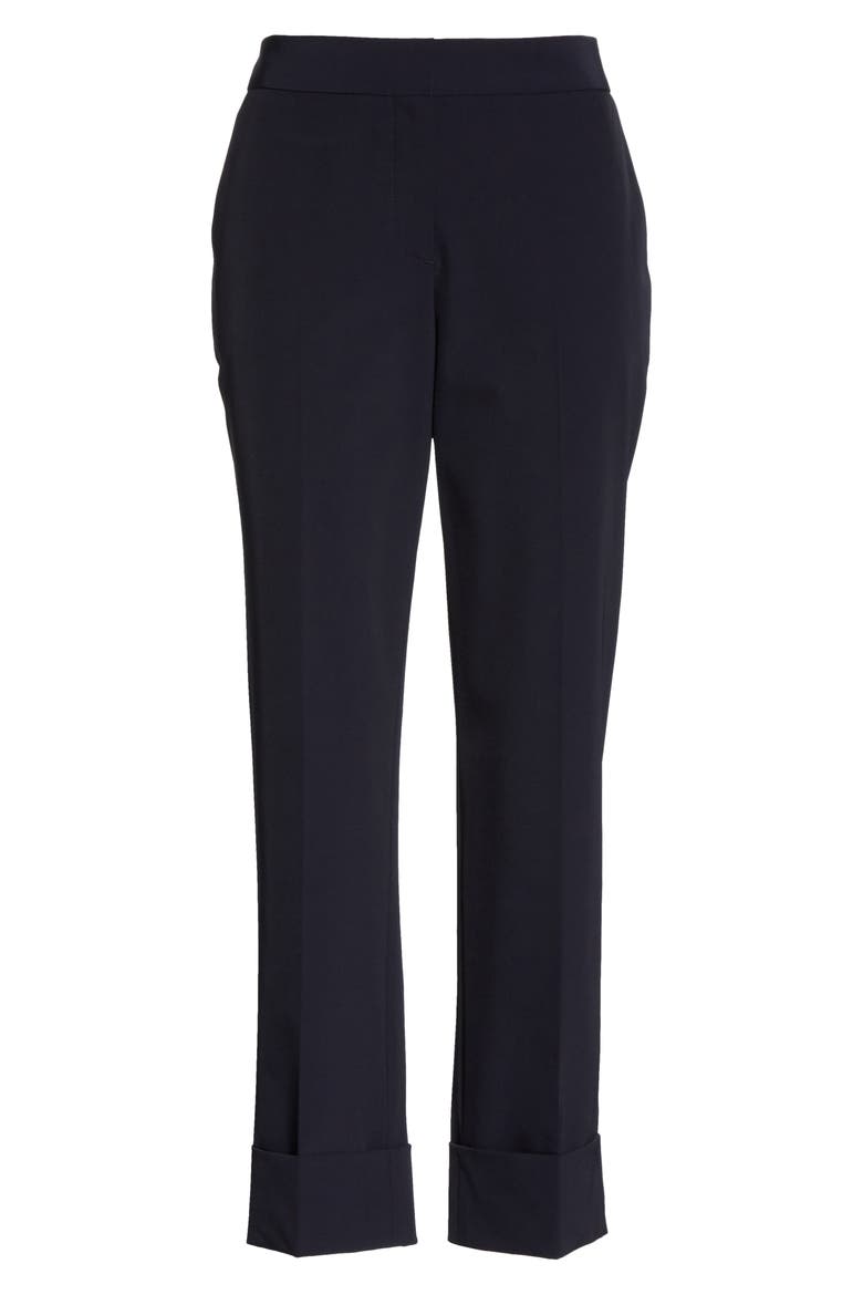 Reva Cuffed Crop Pants, Alternate, color, MOONLIGHT