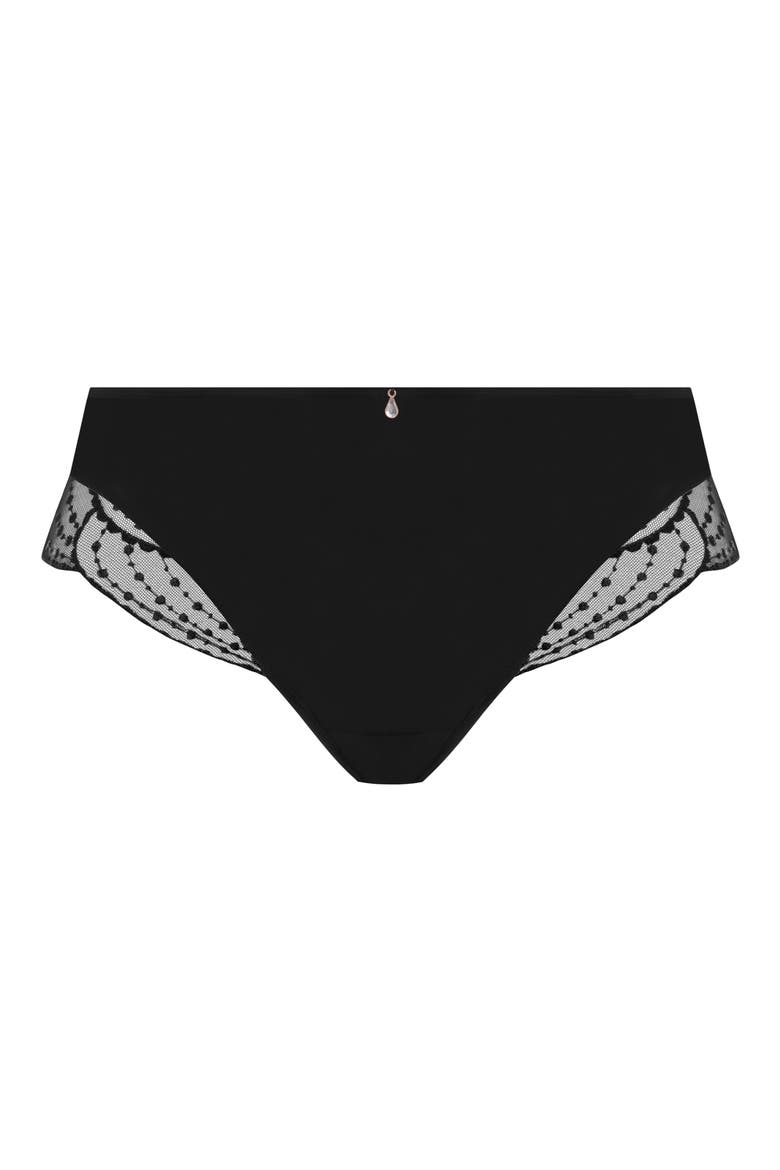 Priya Full Figure Brazilian Briefs, Main, color, BLACK