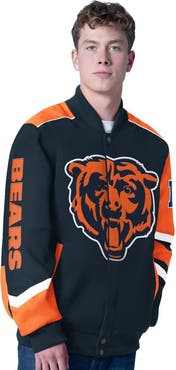 G-III SPORTS BY CARL BANKS Men's G-III Sports by Carl Banks Navy Chicago Bears Prime Time Full-Zip Racing Jacket