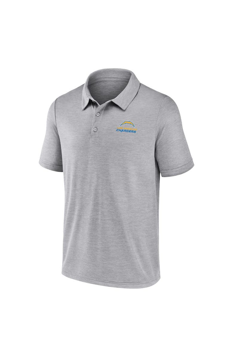 FANATICS Men's Fanatics Gray Los Angeles Chargers Making Waves Polo, Alternate, color, Gray
