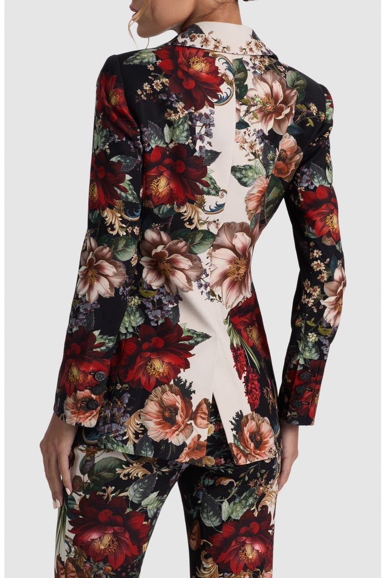 Breann Fitted Blazer, Alternate, color, FLORAL RADIANCE