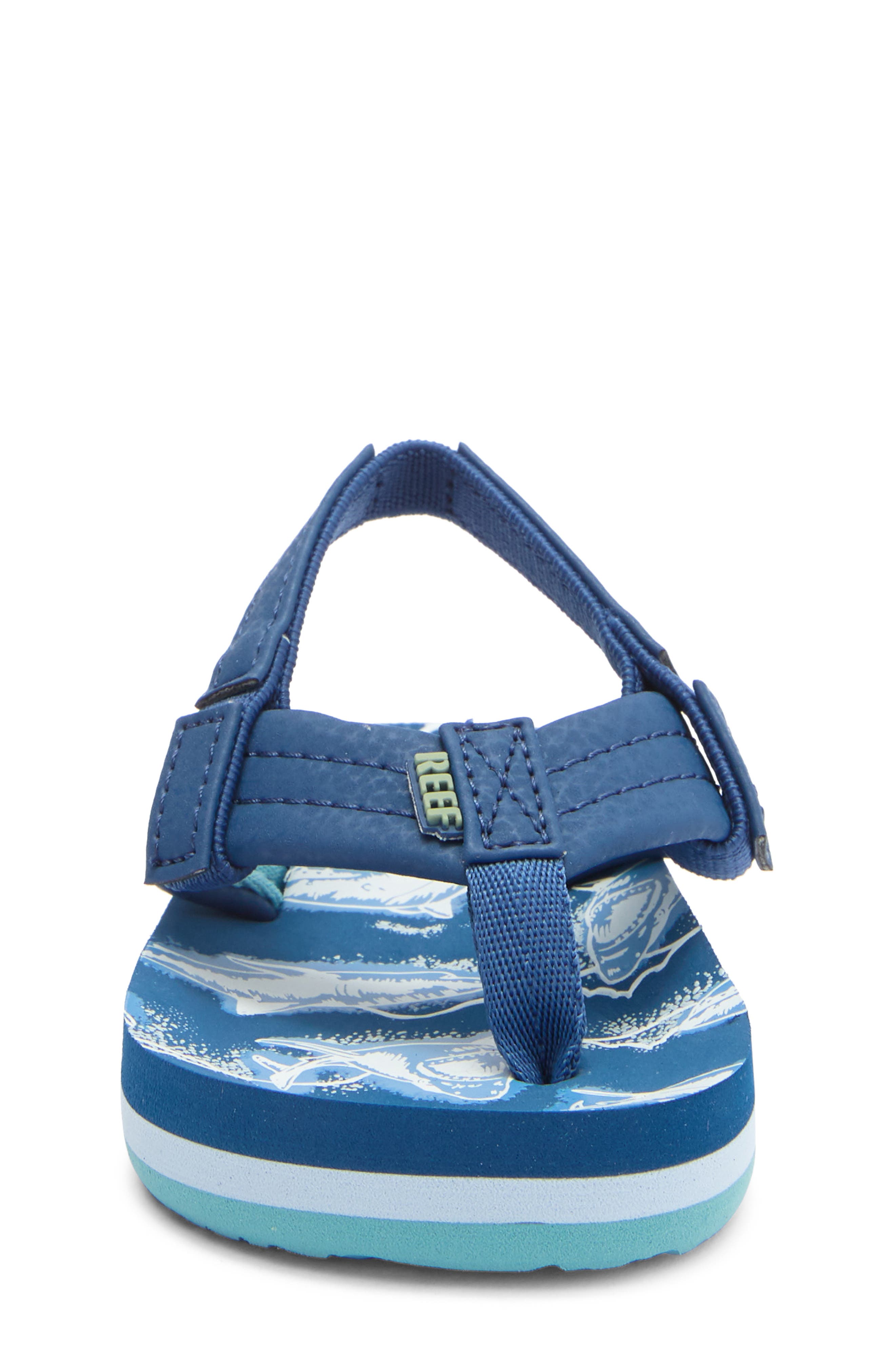 Reef Little Ahi Sandal, Alternate, color, Royal Sharks