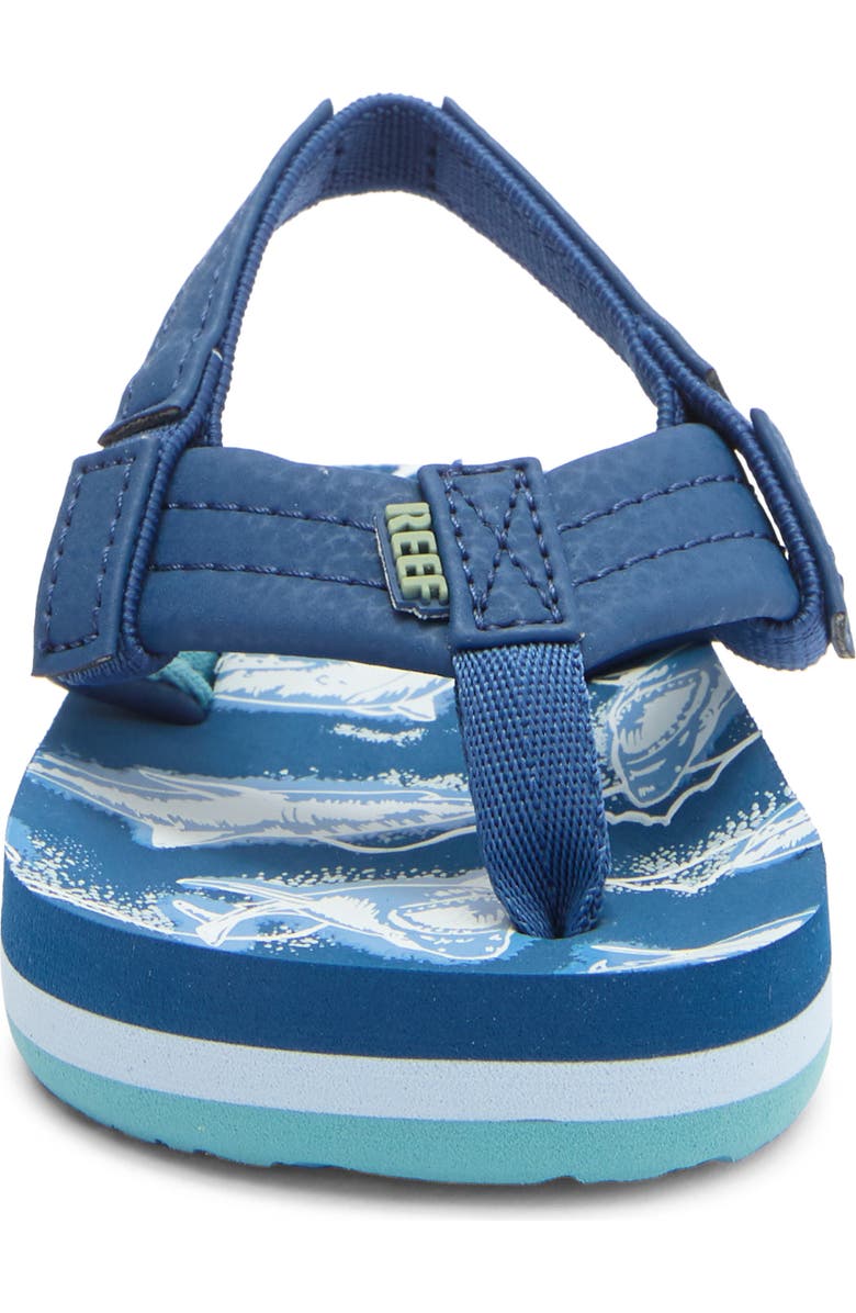 Reef Little Ahi Sandal, Alternate, color, Royal Sharks