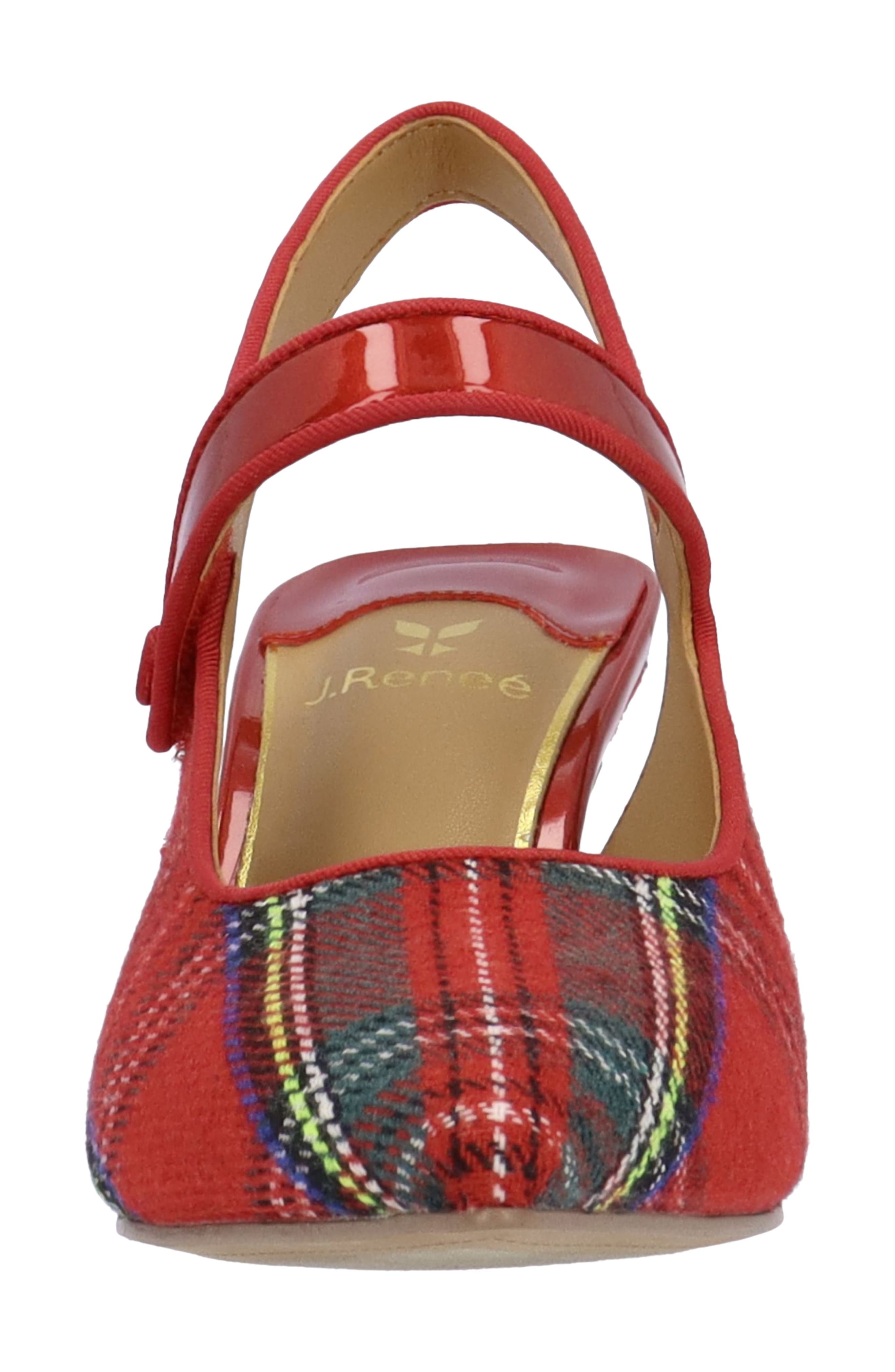 Jasira Slingback Mary Jane Pump, Alternate, color, RED