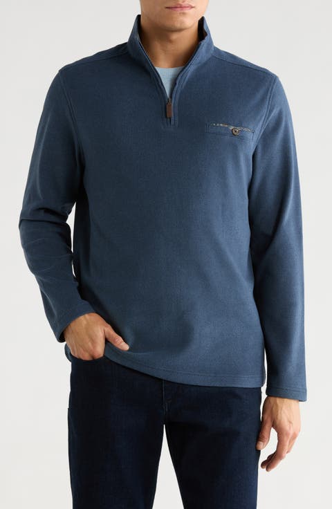 Birdseye Soft Brushed Quarter Zip Pullover