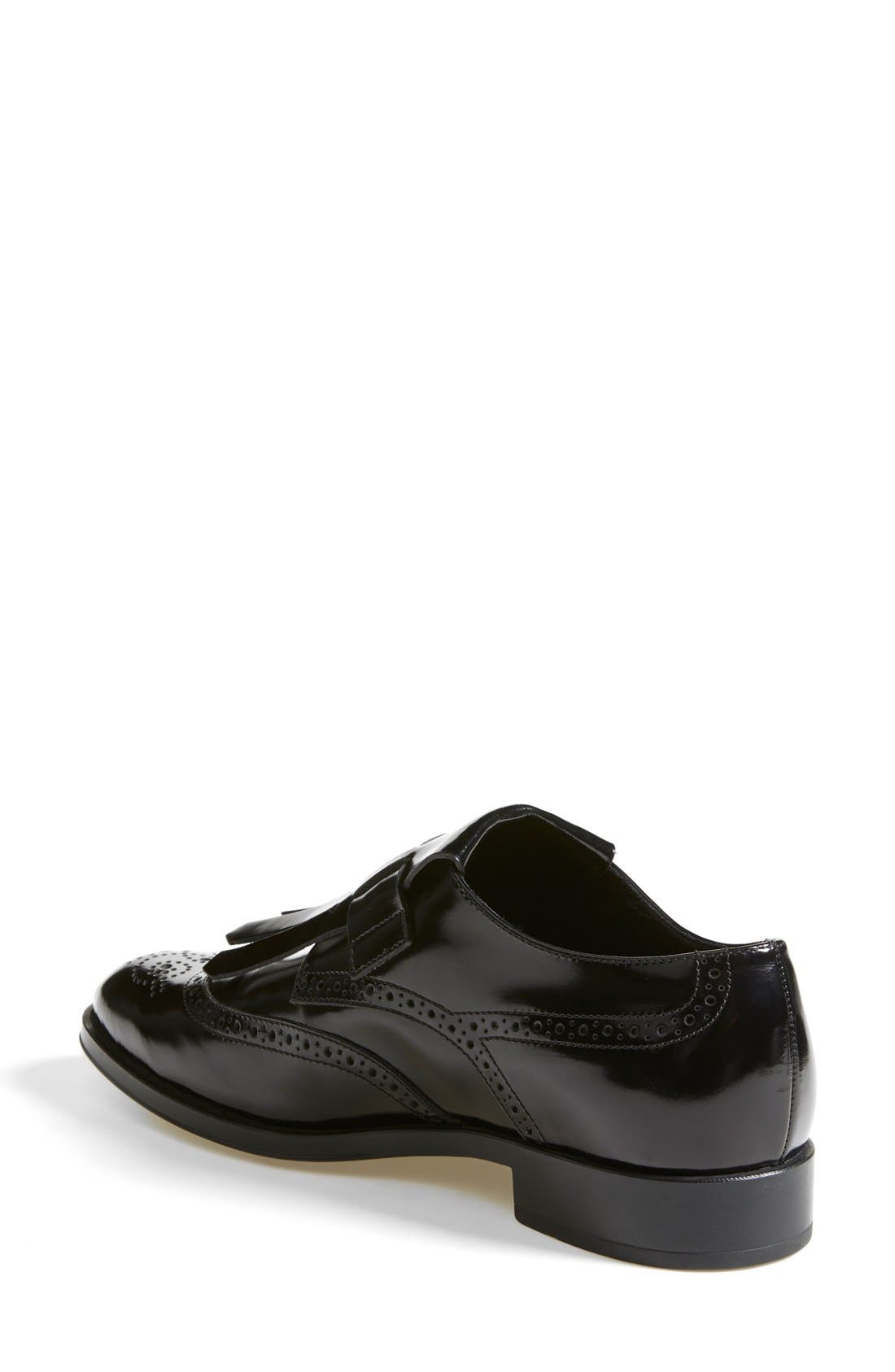 Kiltie Oxford, Alternate, color, BLACK