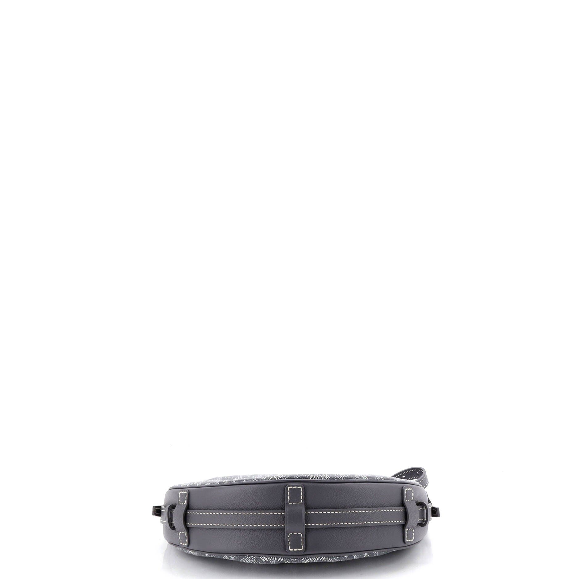 Pre-Owned Goyard Hirondelle Shoulder Bag Coated Canvas and Leather, Alternate, color, Gray