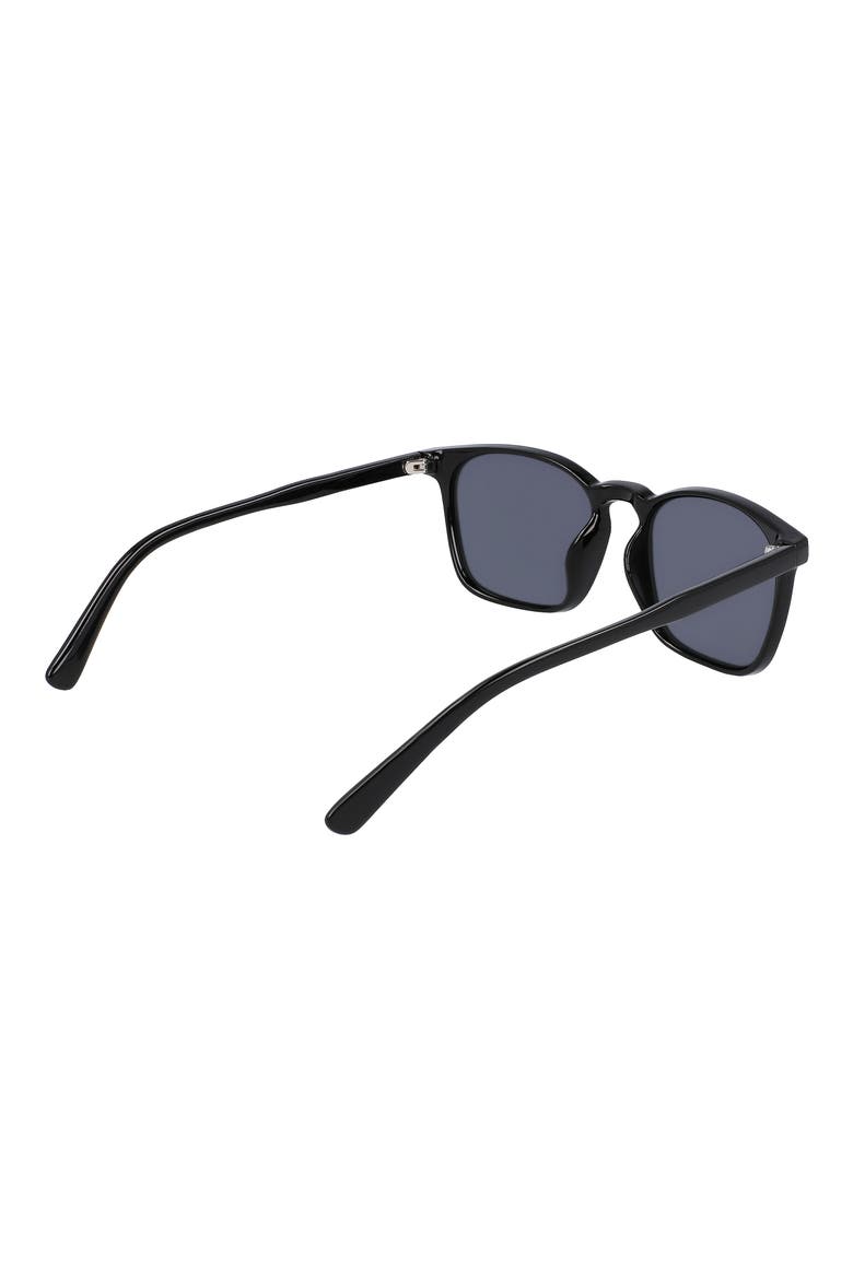 54mm Plastic Square Polarized Sunglasses, Alternate, color, BLACK