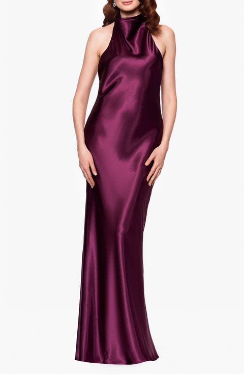 Halter Charmeuse Gown
