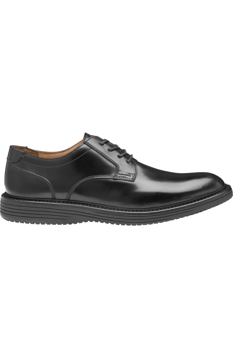 Johnston & Murphy Hodges Plain Toe Derby, Alternate, color, Black