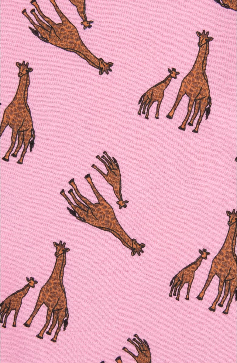 Leveret Girls Matching Doll Printed Cotton Pajamas, Animal & Seasonal Prints, Alternate, color, Giraffe
