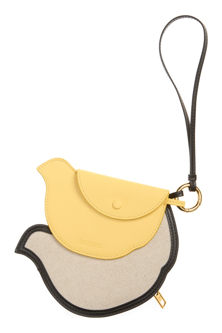 Les Poussins Coin Purse, Main, color, BLACK / LIGHT GREIGE / PA 9VB