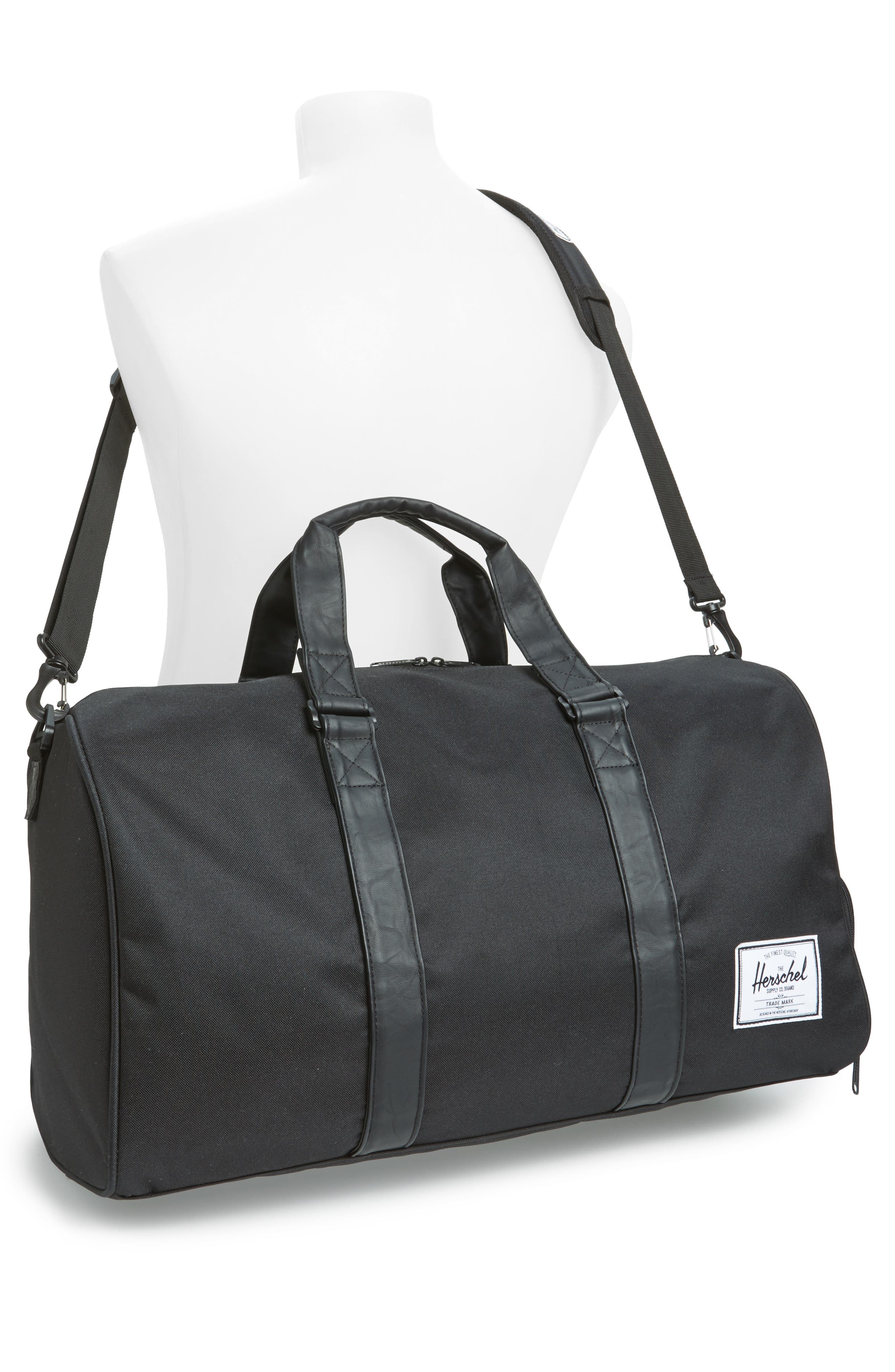Novel Duffle Bag, Alternate, color, BLACK/ BLACK
