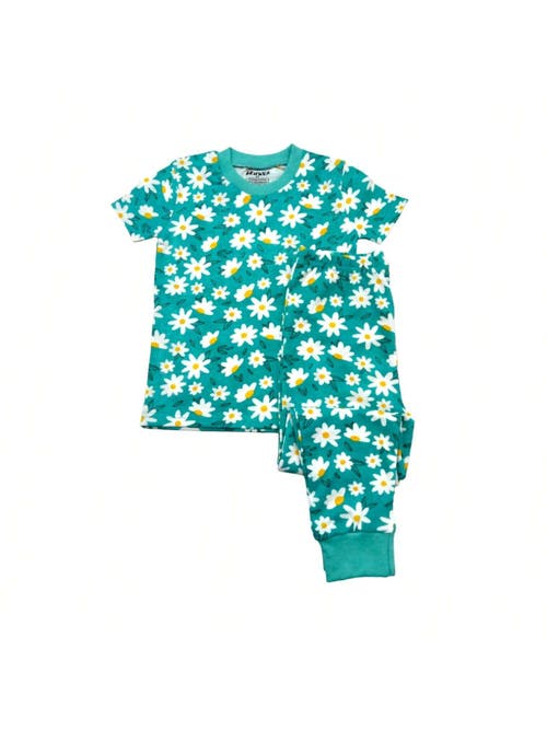 Shop Benben Girl's Shortsleeve Pajama Set In Green