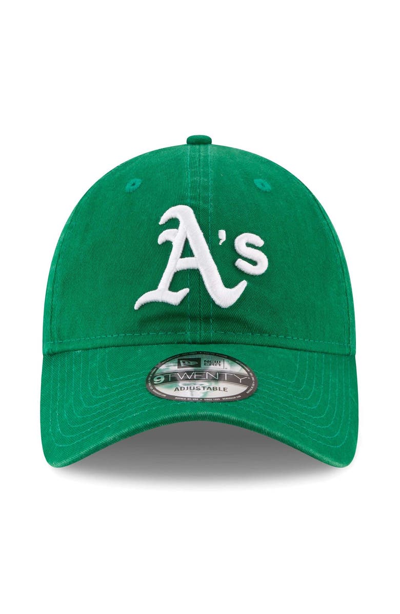 New Era Men's New Era Green Oakland Athletics Replica Core Classic 9TWENTY Adjustable Hat, Alternate, color, 