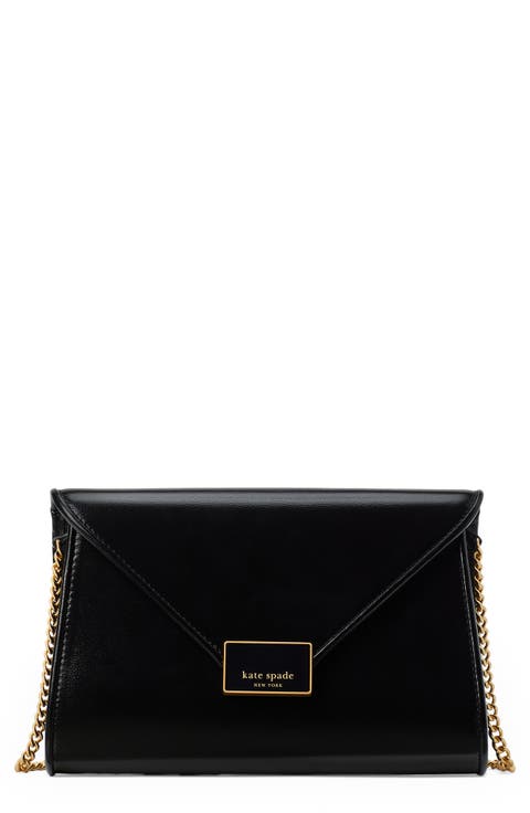 Medium Anna Leather Envelope Clutch