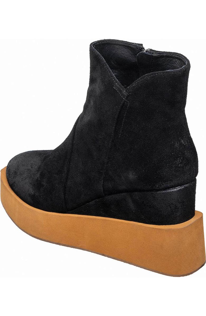 ANTELOPE Suede Platform Wedge Boot, Alternate, color, Black