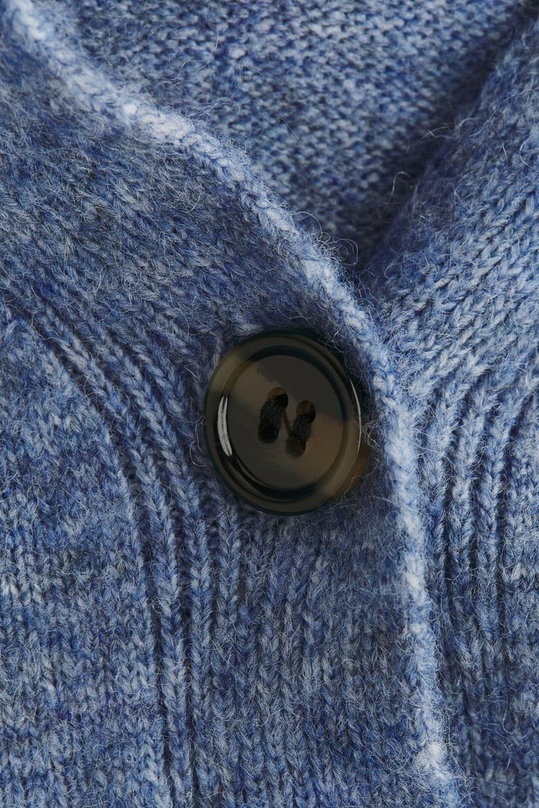 Loose-fit Cardigan, Alternate, color, Blue melange