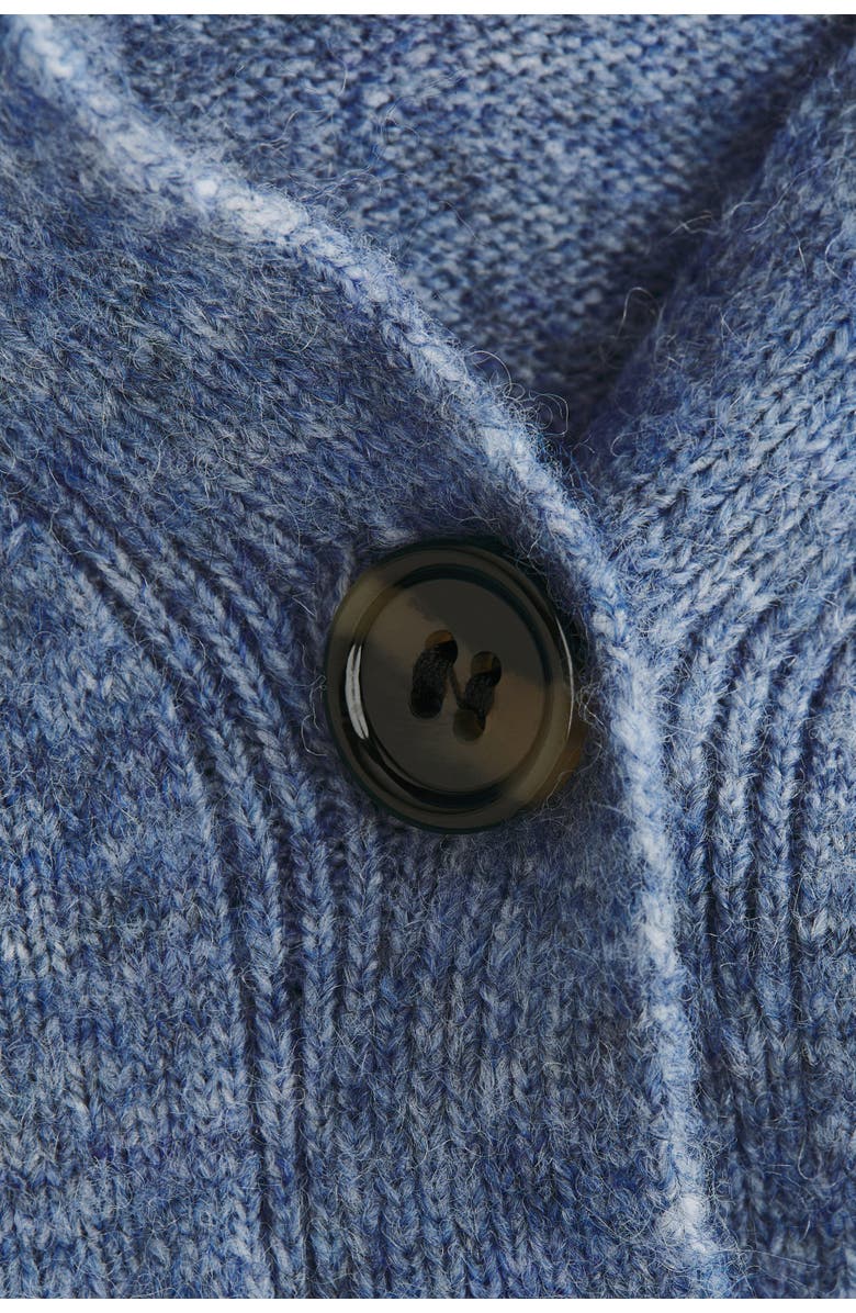 H&M Loose-fit Cardigan, Alternate, color, Blue Melange